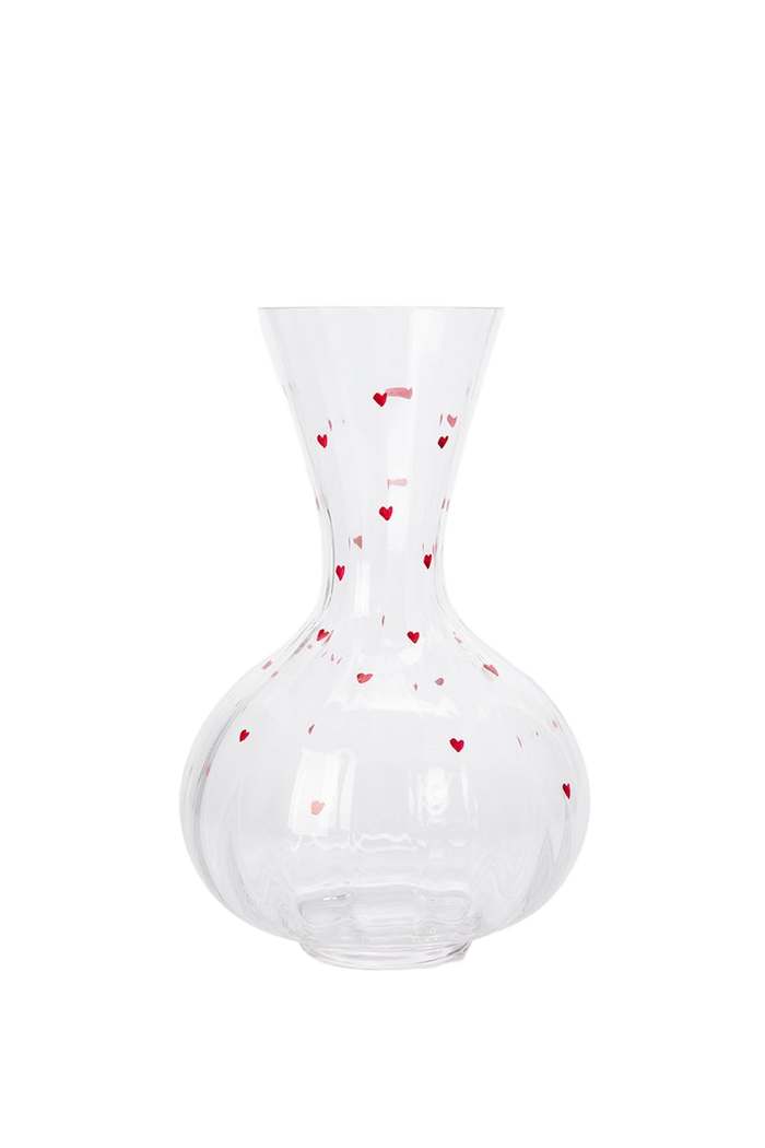 Sissy-Boy Glazen karaf met hartjes