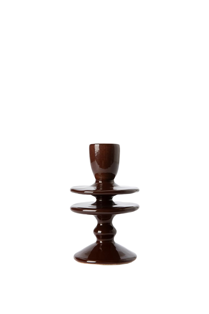 Sissy-Boy Bruine ruffle kandelaar medium