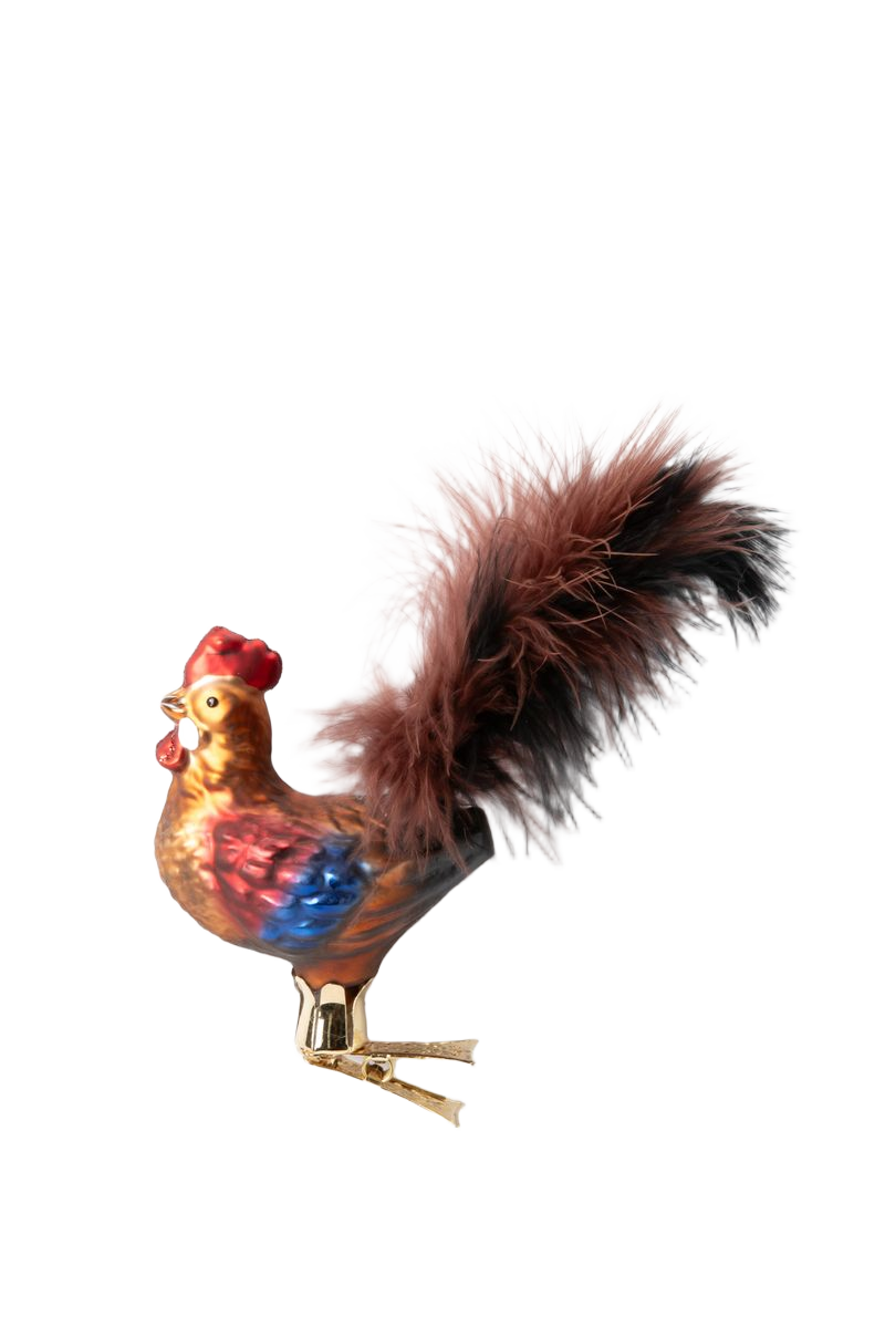 Sissy-Boy Kerst ornament haan clip