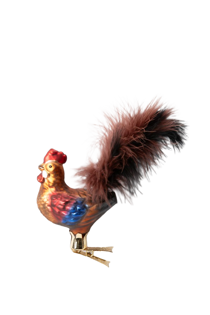 Sissy-Boy Kerst ornament haan clip