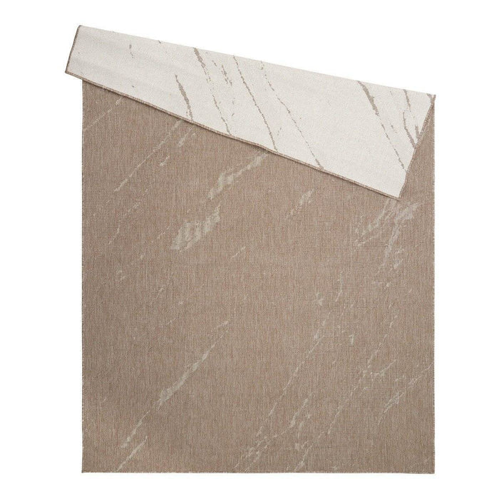 Buitenkleed Marble - Naturel|wit - dubbelzijdig - EVA Interior