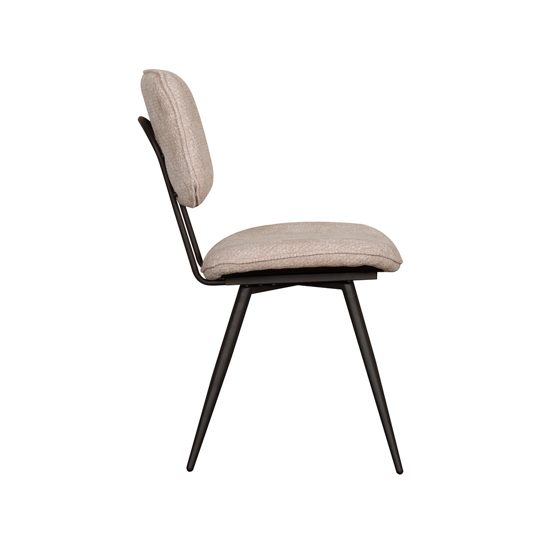 LABEL51 - Eetkamerstoel Liva - Clay Elite - Zwart Metaal