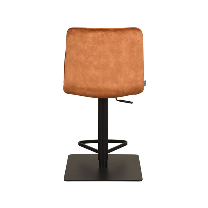 LABEL51 - Barkruk Juul - Oker Velours - Zwart Metaal