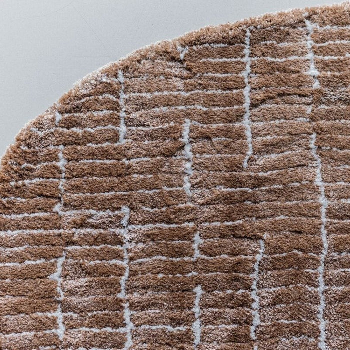 Interieur05 Vloerkleed Rectangle Edge Bruin|Wit - 200 x 290 cm