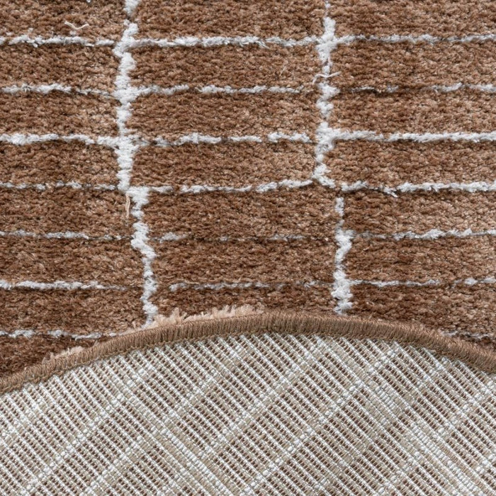 Interieur05 Vloerkleed Rectangle Edge Bruin|Wit - 200 x 290 cm