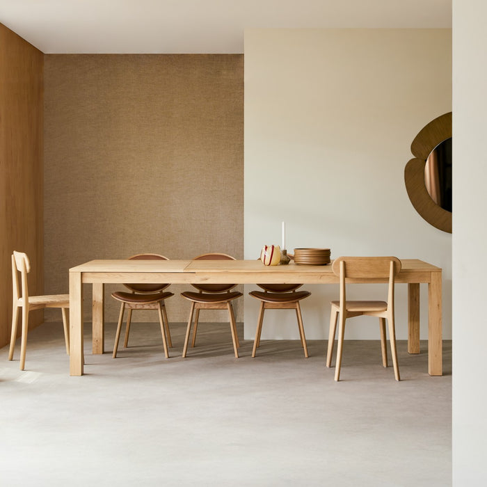 Tikamoon - Uitschuifbare tafel in massief eikenhout 180x90 Eden