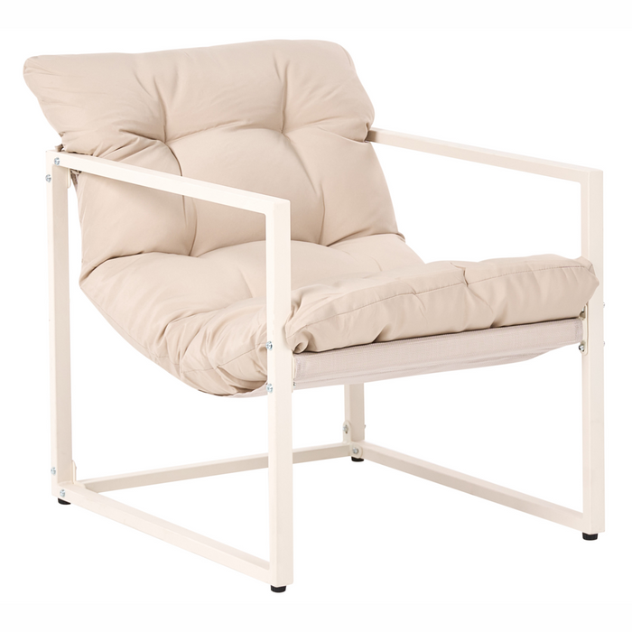 Beliani - GARDA - Loungeset - Beige - Staal
