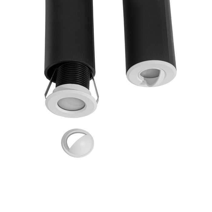 QAZQA Set van 5 moderne grondspots wit incl. LED IP67 - Linsey