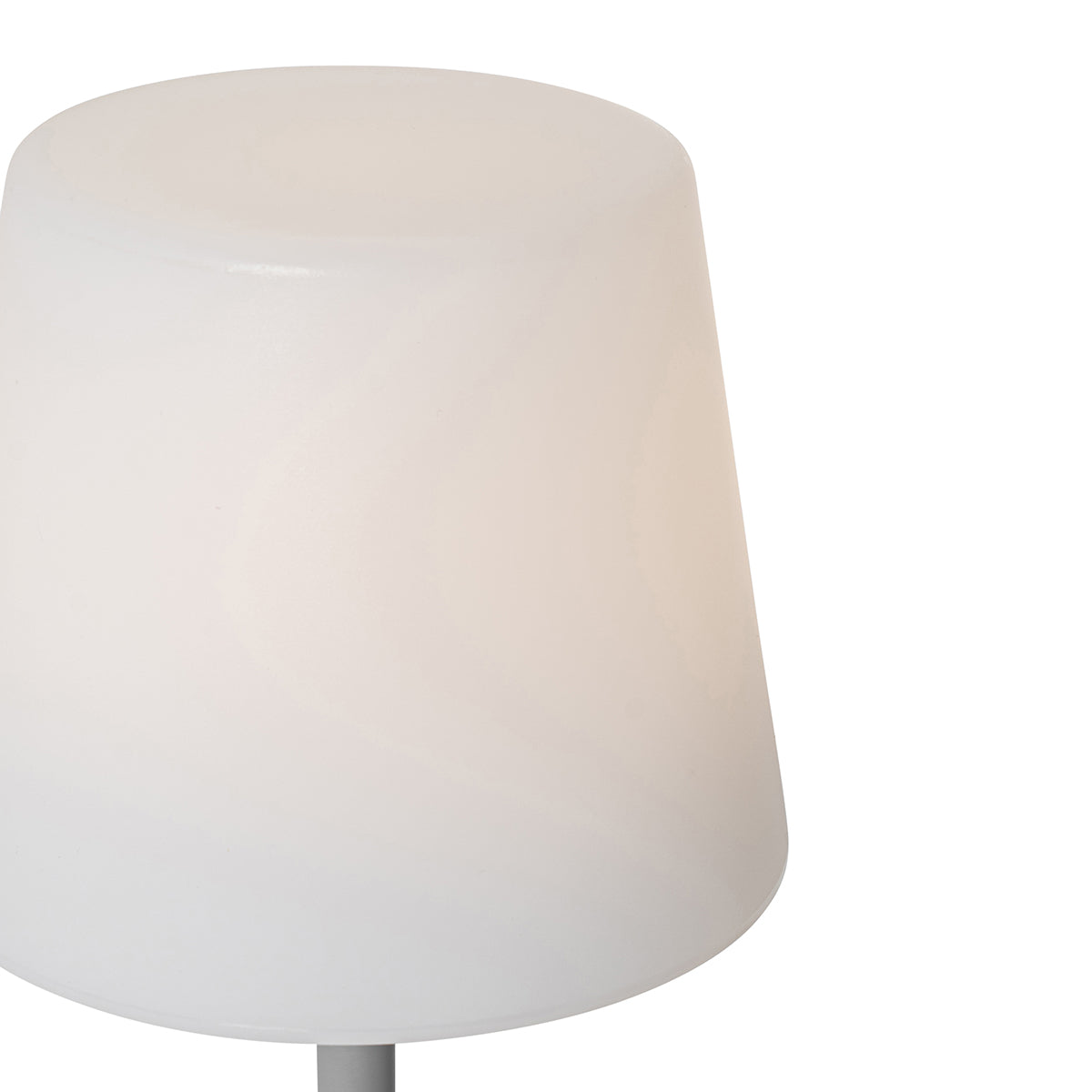 QAZQA Tafellamp grijs oplaadbaar incl. LED en dimmer IP54 - Jude