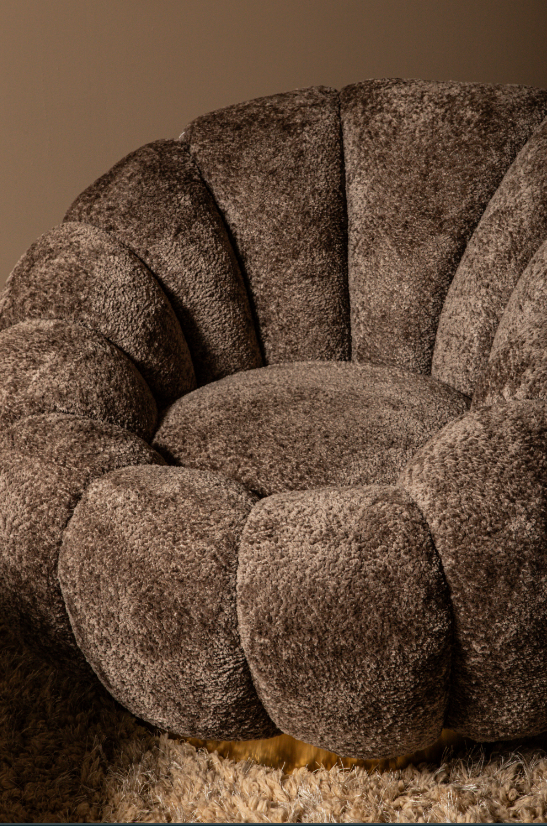 PTMD Daisy Fauteuil Antelope Euphoria 6 Gold Base