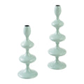 by fonQ Droplet Kandelaar - Set van 2 - Light Blue