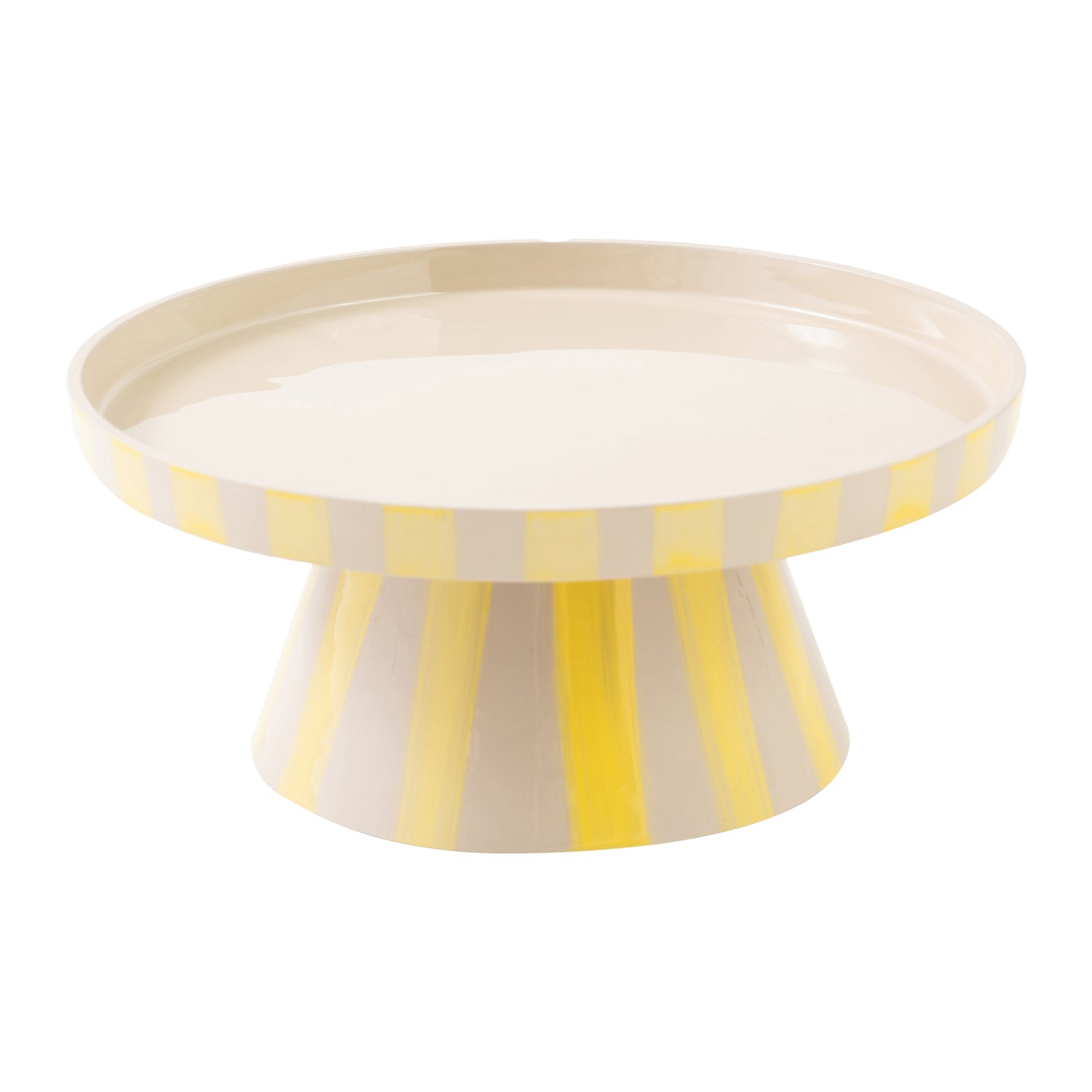 by fonQ Arcade Serveerschaal Ø 24 cm - Beige / Popcorn