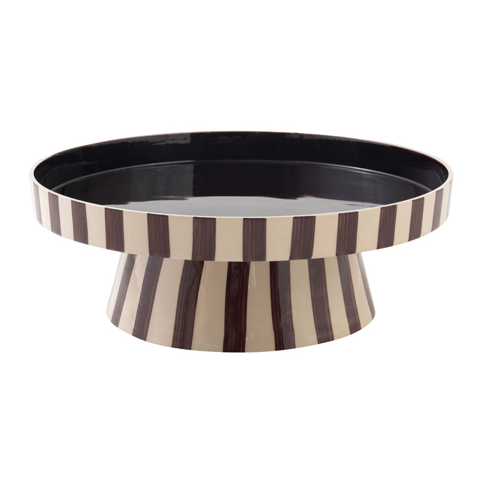 by fonQ Arcade Serveerschaal Ø 32 cm - Beige / Hot Chocolate