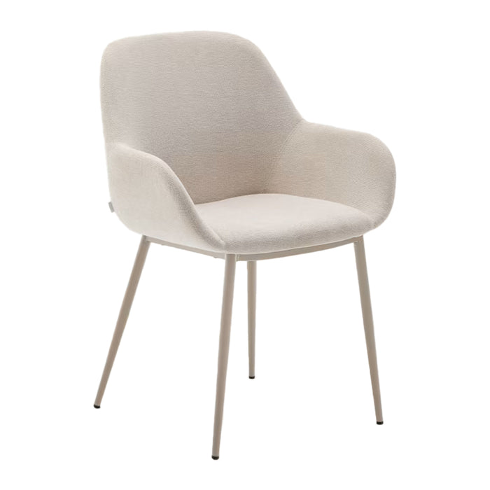 Kave Home Konna Eetkamerstoel - Beige / Beige