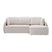 Kave Home Laira 3-zitsslaapbank met Chaise Longue Rechts - Beige