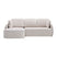 Kave Home Laira 3-zitsslaapbank met Chaise Longue Links - Beige