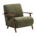 Kave Home Meghan Fauteuil - Groen / Donkerbruin