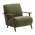 Kave Home Meghan Fauteuil - Groen / Donkerbruin