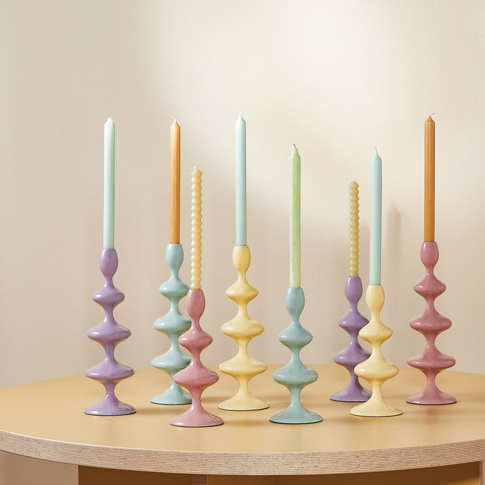 by fonQ Droplet Kandelaar - Set van 2 - Lila