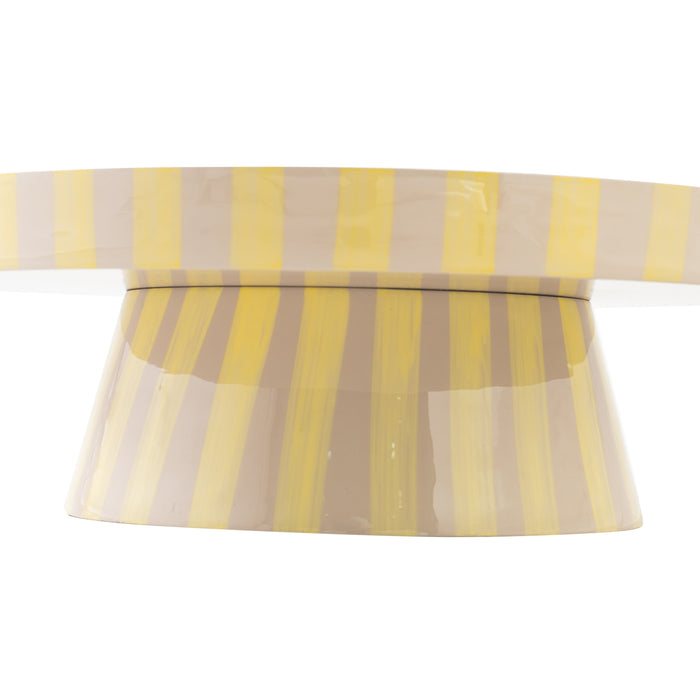 by fonQ Arcade Serveerschaal Ø 32 cm - Beige / Popcorn