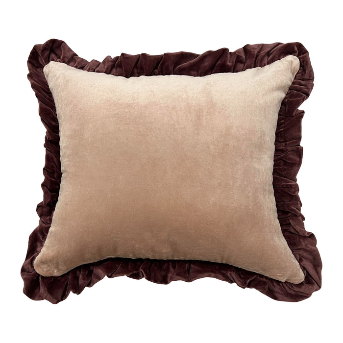 by fonQ Velou Sierkussen 50 x 50 cm - Dusty Pink