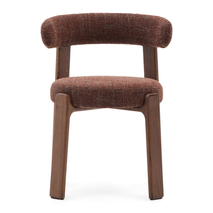 Kave Home Granite Eetkamerstoel - Bruin / Donker Essenhout