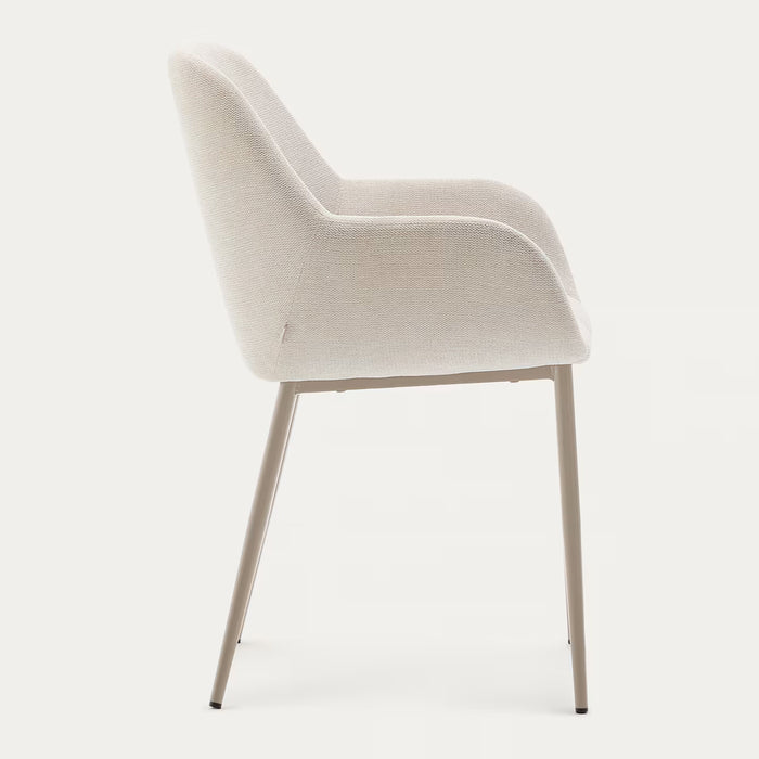Kave Home Konna Eetkamerstoel - Beige / Beige