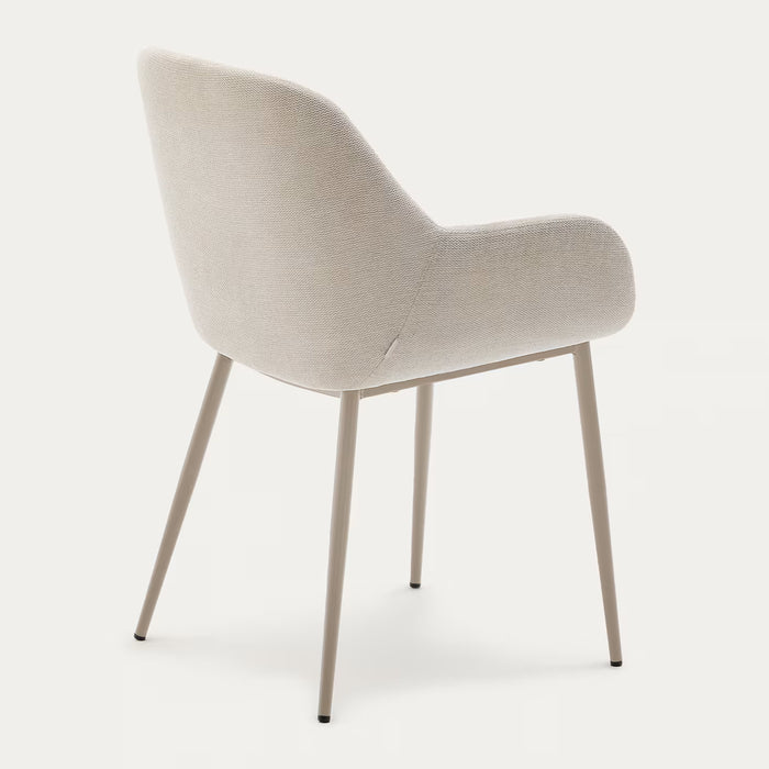 Kave Home Konna Eetkamerstoel - Beige / Beige