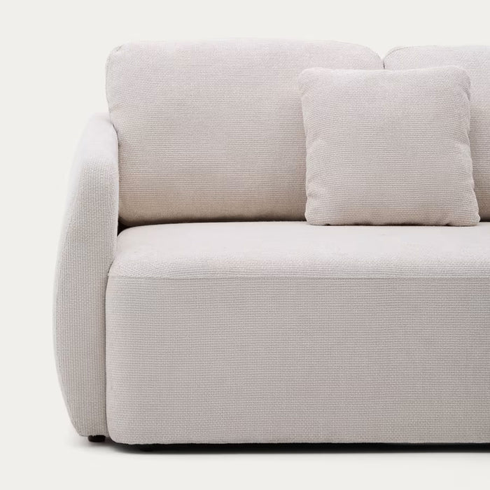 Kave Home Laira 3-zitsslaapbank met Chaise Longue Rechts - Beige