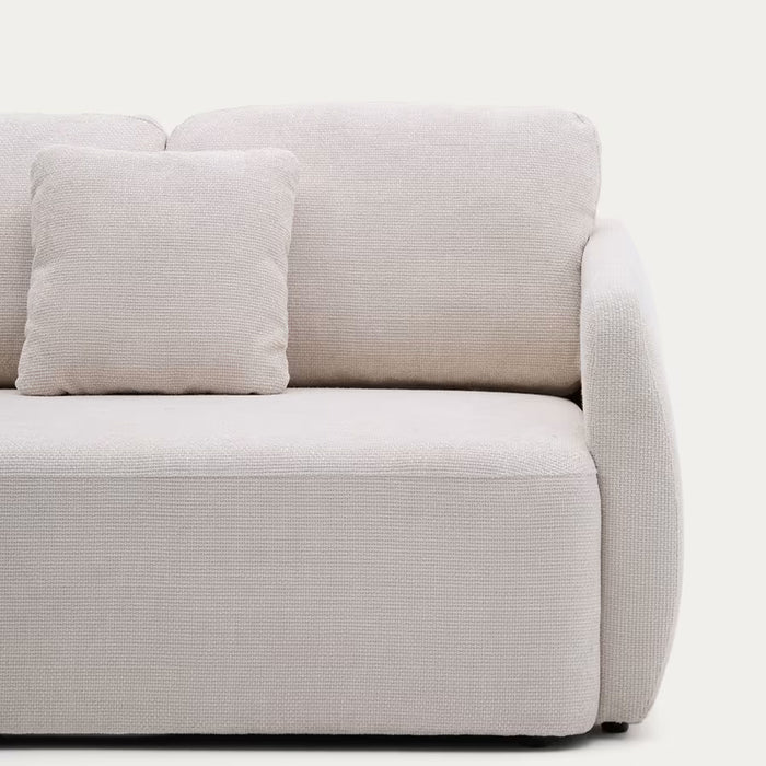 Kave Home Laira 3-zitsslaapbank met Chaise Longue Links - Beige