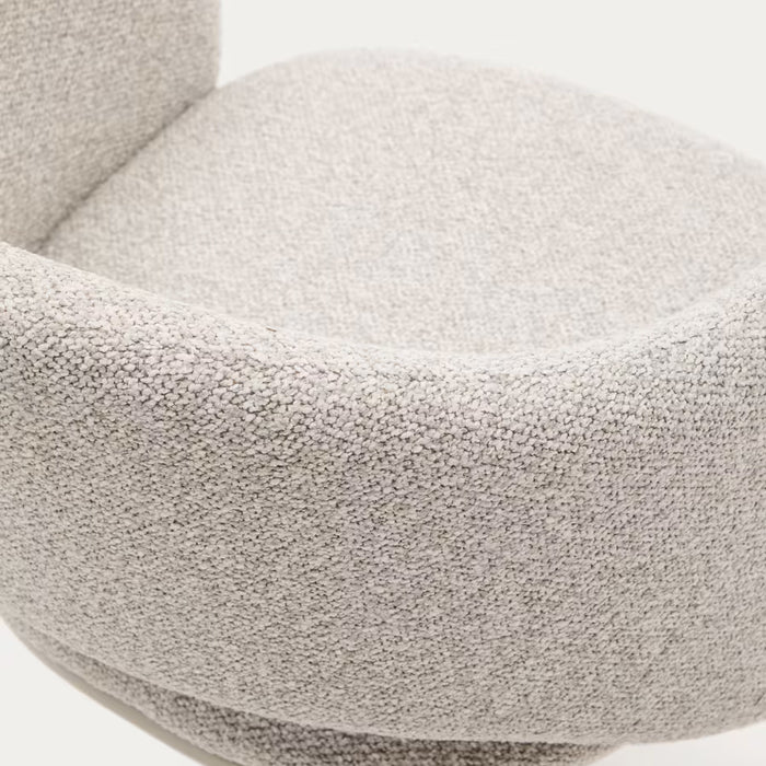 Kave Home Maina Eetkamerstoel - Bouclé / Beige