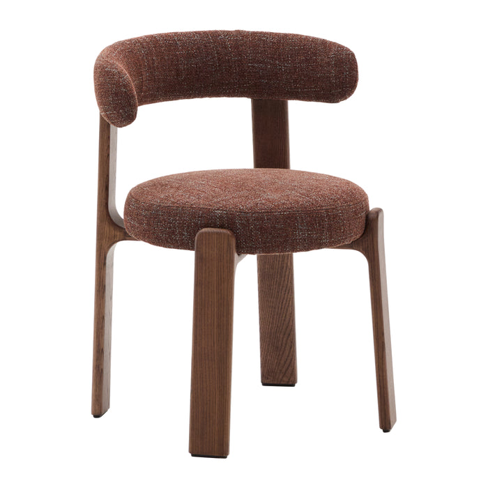 Kave Home Granite Eetkamerstoel - Bruin / Donker Essenhout