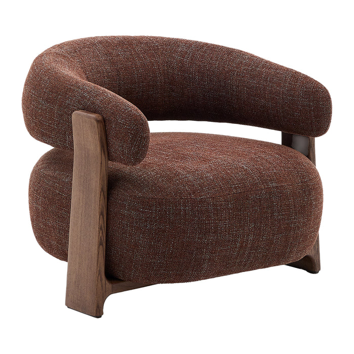 Kave Home Granite Fauteuil - Bruin / Donkerbruin