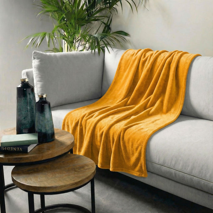 Dutch Decor plaid OWEN - 130x160 cm Golden Glow