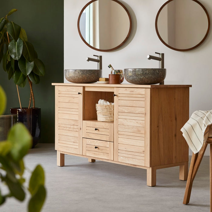 Tikamoon - Soho - Massief eikenhouten badmeubel 125 cm