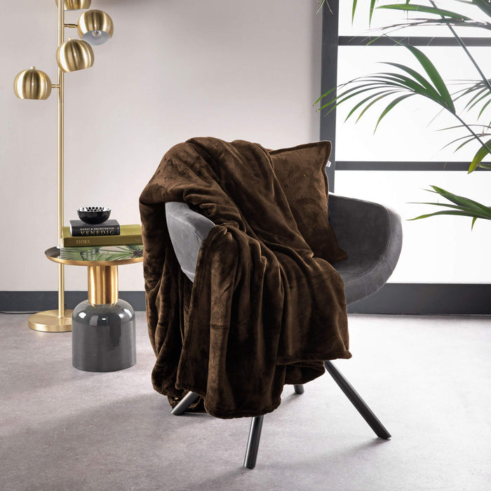 Dutch Decor plaid BILLY - 150x200 cm Chocolate Martini