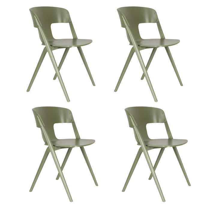 Zuiver Horizon Tuinstoelen Groen - Set van 4