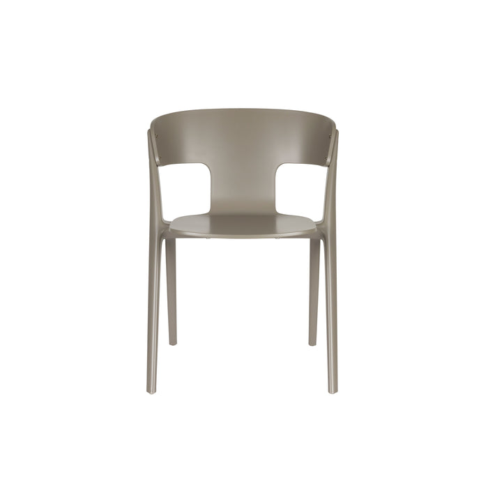 Zuiver Horizon Outdoor Eetkamerstoelen  Brown Rice - Set van 4 - Taupe