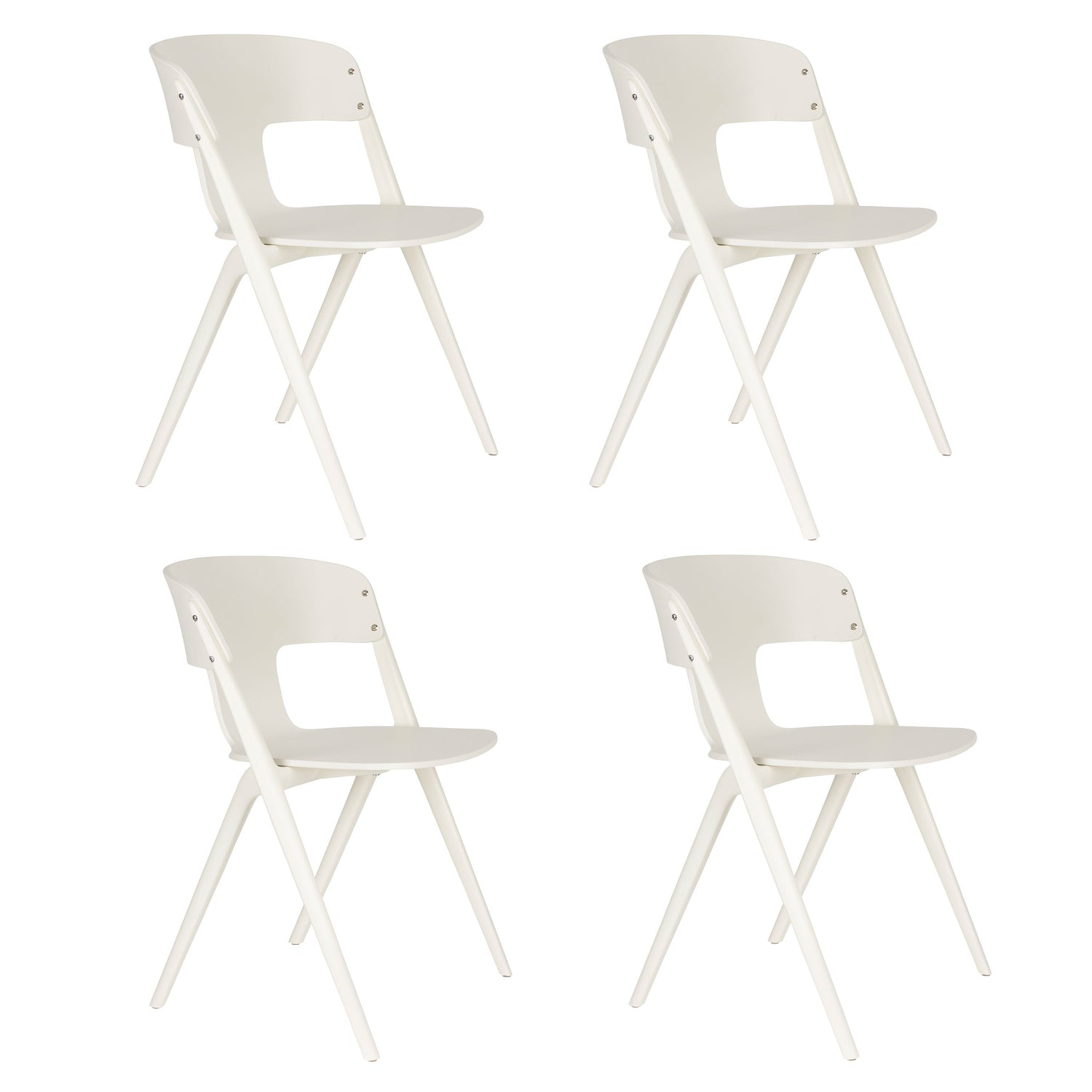 Zuiver Horizon Outdoor Eetkamerstoelen  Off-White - Set van 4 - Beige