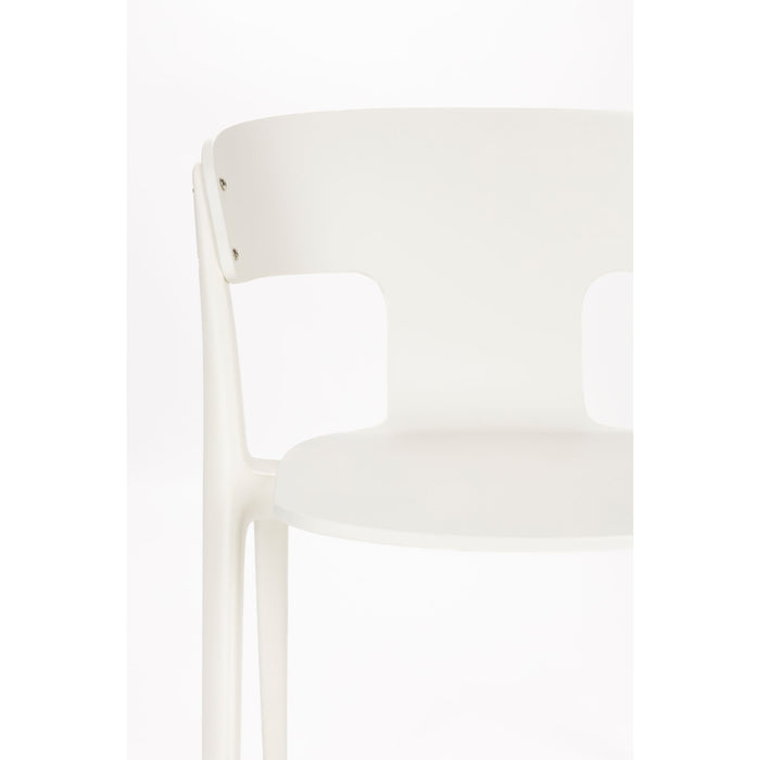 Zuiver Horizon Outdoor Eetkamerstoelen  Off-White - Set van 4 - Beige