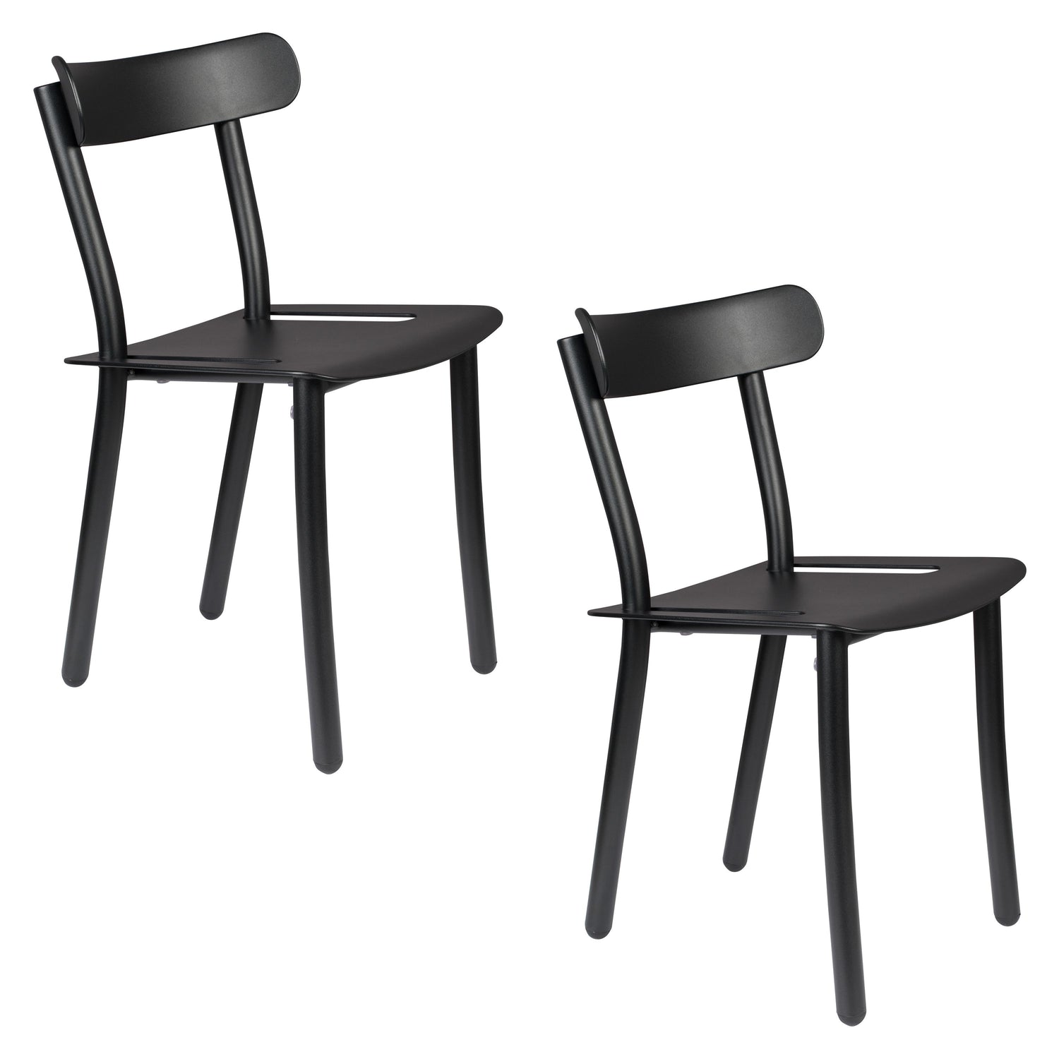 Zuiver Friday Tuinstoel Zwart - Set van 2