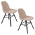 Zuiver Albert Kuip Soft Eetkamerstoelen  Beige - Set van 2
