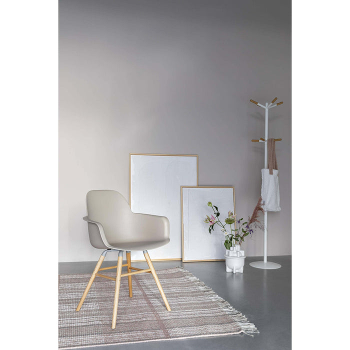 Zuiver Albert Kuip Eetkamerstoelen armleuning Taupe - Set van 2