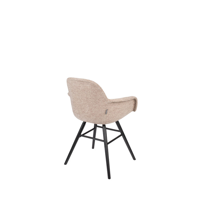 Zuiver Albert Kuip Soft Eetkamerstoelen armleuning Beige - Set van 2