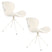 Zuiver OMG Eetkamerstoelen  Soft Off White - Set van 2