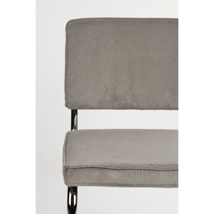 Zuiver Ridge Rib Eetkamerstoelen  Lichtgrijs - Set van 2
