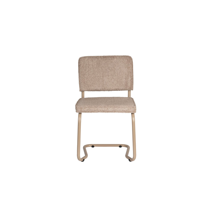 Zuiver Ridge Kink Eetkamerstoelen  Soft Beige - Set van 2