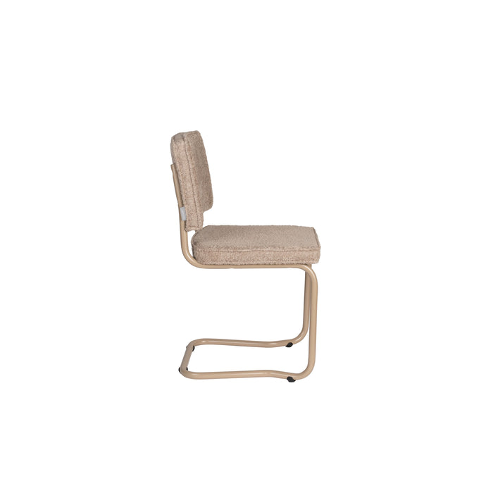 Zuiver Ridge Kink Eetkamerstoelen  Soft Beige - Set van 2