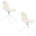 Zuiver Albert Kuip Swivel Eetkamerstoelen  Wit - Set van 2