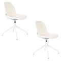 Zuiver Albert Kuip Swivel Eetkamerstoelen  Wit - Set van 2